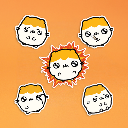 Hamiboom 5-Pc Sticker Pack
