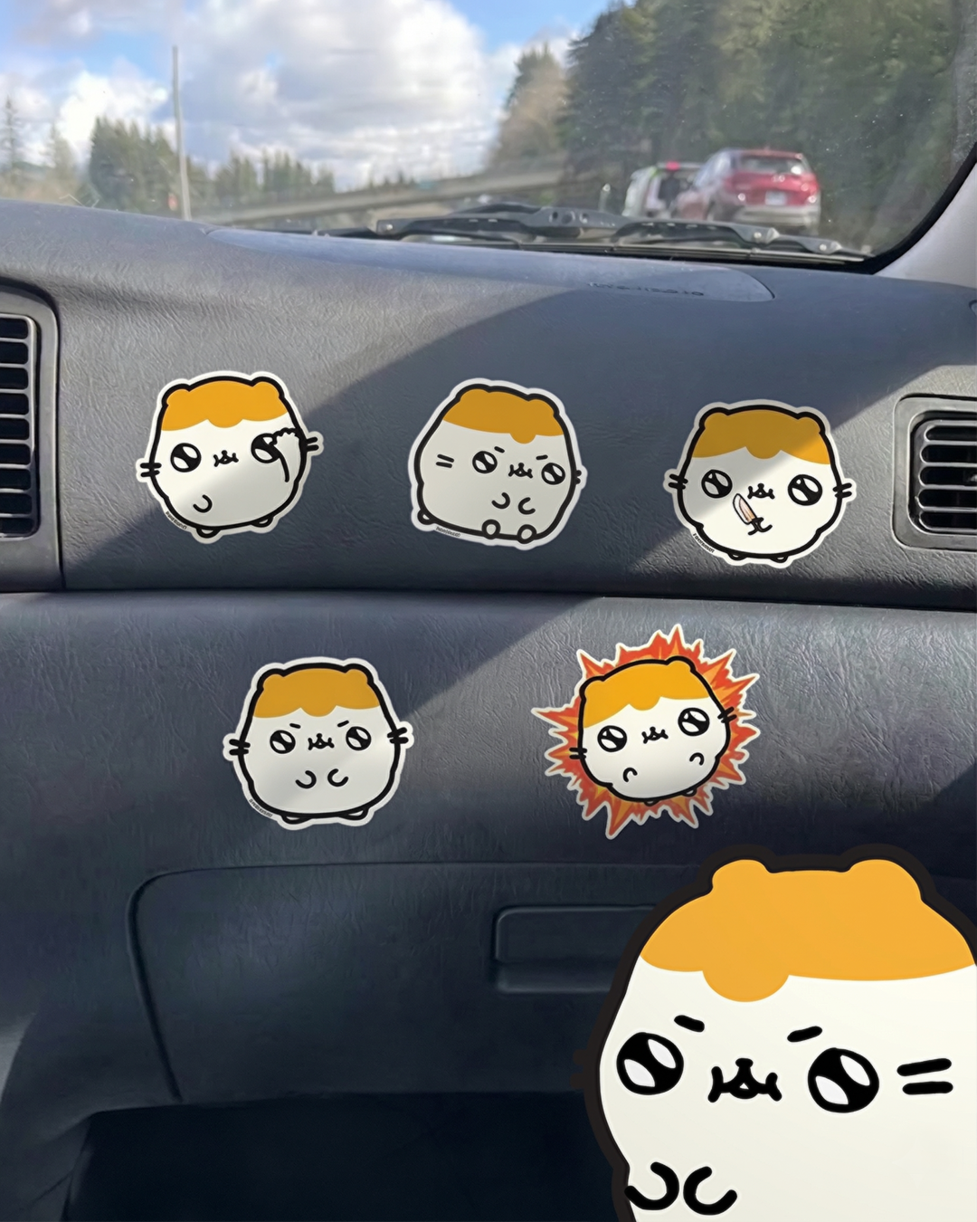 Hamiboom 5-Pc Sticker Pack
