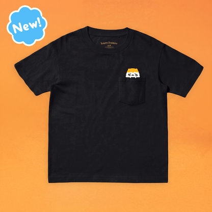 Hamiboom Pocket Peek T-Shirt - BLACK
